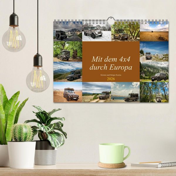 Produktbild: Mit dem 4x4 durch Europa (Wandkalender 2026 DIN A4 quer), CALVENDO Monatskalender