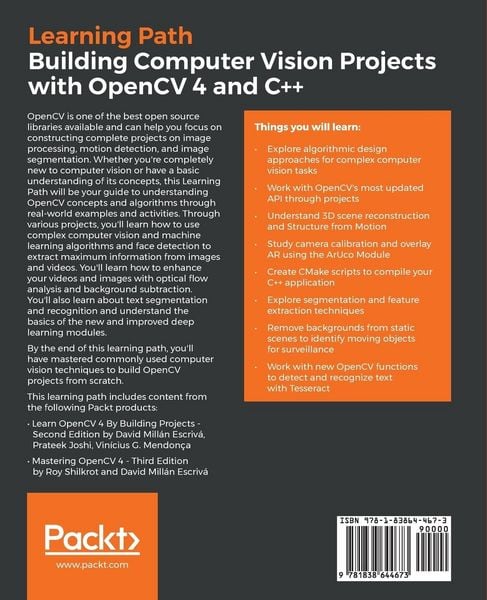 Produktbild: Building Computer Vision Projects with OpenCV 4 and C++