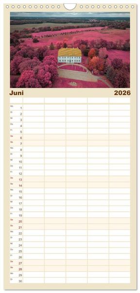 Produktbild: Familienplaner 2026 - Die Lausitz - Region im Wandel mit 5 Spalten (Wandkalender, 21 x 45 cm) CALVENDO