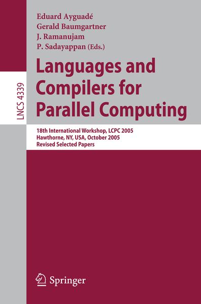 Produktbild: Languages and Compilers for Parallel Computing