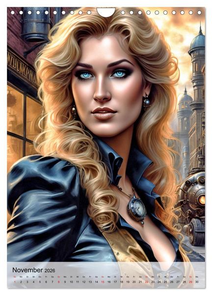 Produktbild: Ladies mit Steampunk-Flair (Wandkalender 2026 DIN A4 hoch), CALVENDO Monatskalender