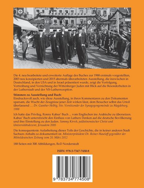 Produktbild: Juden der Lutherstadt Wittenberg im Dritten Reich