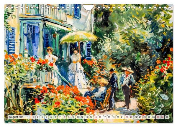 Produktbild: G&auml;rten im Licht - Impressionistische Spazierg&auml;nge mit Bl&uuml;tenpracht (Wandkalender 2026 DIN A4 quer), CALVENDO Monatskalender