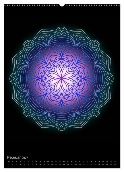 Produktbild: Mandala-Kalender 2027 (Wandkalender 2027 DIN A2 hoch), CALVENDO Monatskalender