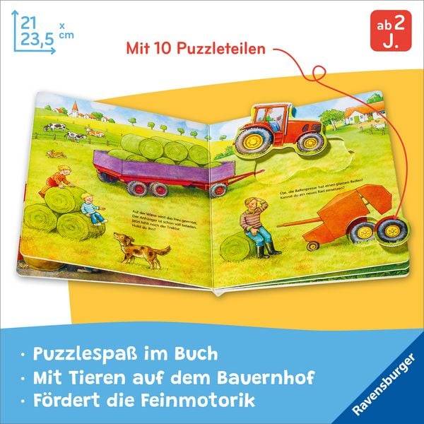 Produktbild: Mein gro&szlig;es Puzzle-Spielbuch - Bauernhof