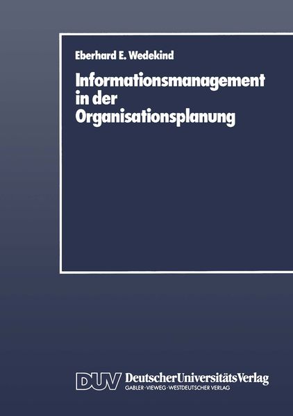 Produktbild: Informationsmanagement in der Organisationsplanung