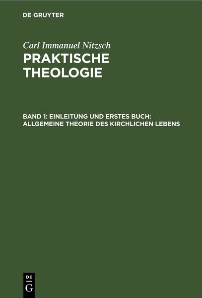 Produktbild: Einleitung und erstes Buch: Allgemeine Theorie des kirchlichen Lebens