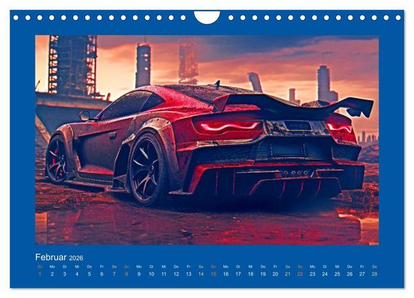 Produktbild: Zukunftsvisionen auf R&auml;dern - Dystopische Fahrzeuge (Wandkalender 2026 DIN A4 quer), CALVENDO Monatskalender