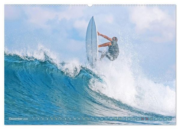 Produktbild: Surfen: Die perfekte Welle finden - Edition Funsport (hochwertiger Premium Wandkalender 2026 DIN A2 quer), Kunstdruck in Hochglanz