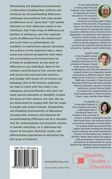 Produktbild: Dismantling the Disabling Environments of Education