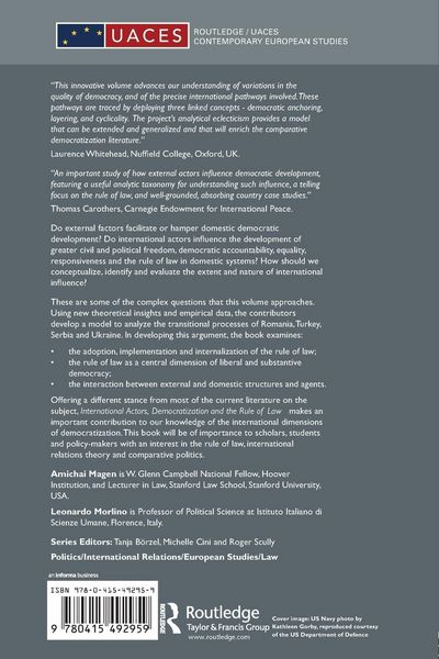 Produktbild: International Actors, Democratization and the Rule of Law