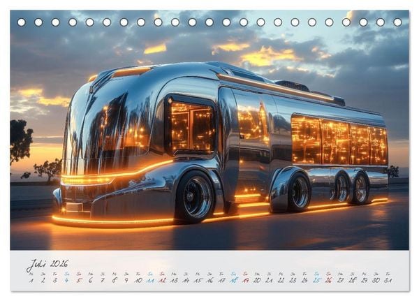 Produktbild: Giganten der Stra&szlig;e (Tischkalender 2026 DIN A5 quer), CALVENDO Monatskalender