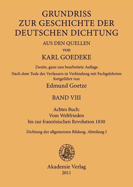 Produktbild: Achtes Buch: Vom Weltfrieden bis zur franz&ouml;sischen Revolution 1830