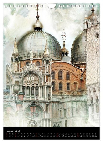 Produktbild: Venezia 2026 Stadt der Tr&auml;ume (Wandkalender 2026 DIN A4 hoch), CALVENDO Monatskalender