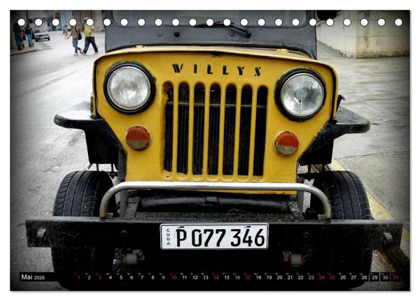 Produktbild: Auto-Legenden: WILLYS (Tischkalender 2026 DIN A5 quer), CALVENDO Monatskalender