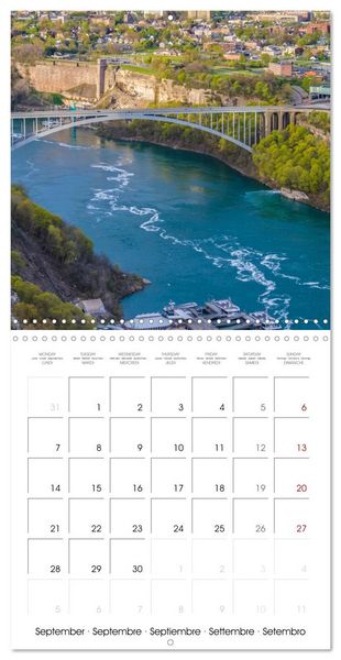 Produktbild: NIAGARA FALLS Idyllic impressions by day and night (Wall Calendar 2026 12 &times; 12 Inch) CALVENDO 12 Month Wall Calendar