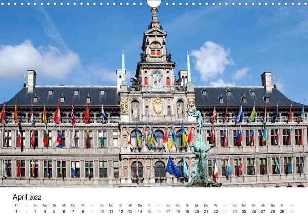 Produktbild: Antwerpen, die fl&auml;mische Hafenstadt (Wandkalender 2022 DIN A3 quer)