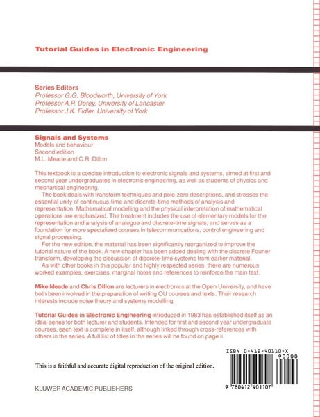 Produktbild: Signals and Systems