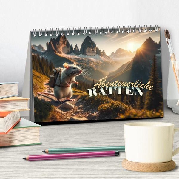 Produktbild: Abenteuerliche Ratten (Tischkalender 2026 DIN A5 quer), CALVENDO Monatskalender