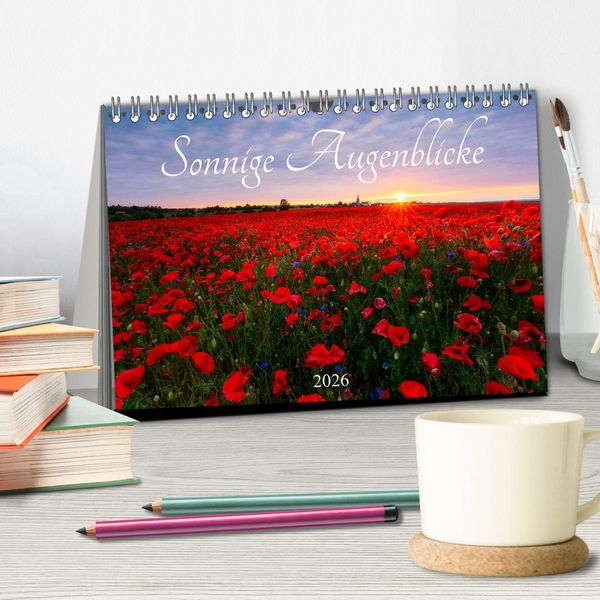 Produktbild: Sonnige Augenblicke (Tischkalender 2026 DIN A5 quer), CALVENDO Monatskalender