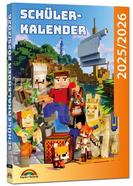 Minecraft Kalender Schülerkalender 2025 / 2026 mit Minecraft; inklusive Tipps, Tricks ...