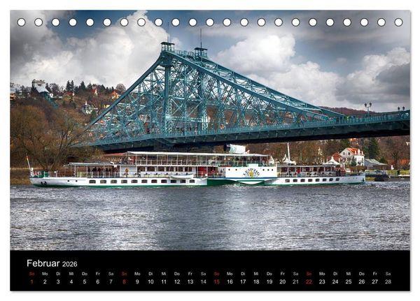 Produktbild: Schaufelraddampfer (Tischkalender 2026 DIN A5 quer), CALVENDO Monatskalender