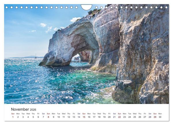 Produktbild: Zakynthos - the Lovely Island (Wall Calendar 2026 DIN A4 landscape), CALVENDO 12 Month Wall Calendar