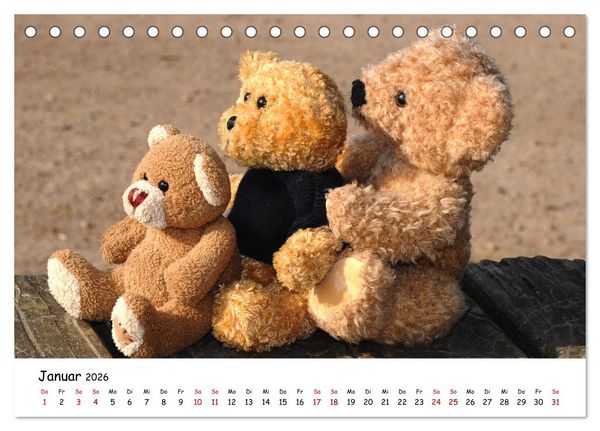 Produktbild: Allerliebste Teddyb&auml;ren (Tischkalender 2026 DIN A5 quer), CALVENDO Monatskalender