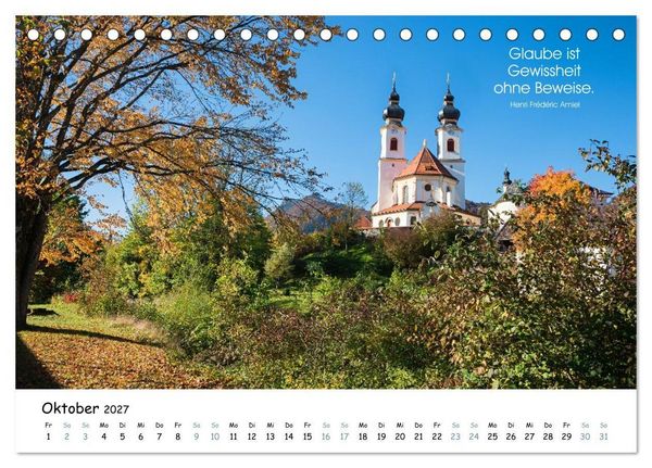 Produktbild: Christliche Bildpoesie 2027 (Tischkalender 2027 DIN A5 quer), CALVENDO Monatskalender