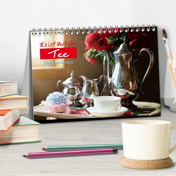 Produktbild: Es ist Zeit f&uuml;r Tee. Impressionen (Tischkalender 2026 DIN A5 quer), CALVENDO Monatskalender