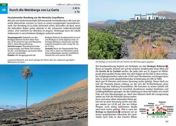 Produktbild: ROTHER Wanderf&uuml;hrer Lanzarote. 40 Touren auf der Feuerinsel im Atlantik &ndash; die sch&ouml;nsten K&uuml;sten- und Vulkanwanderungen