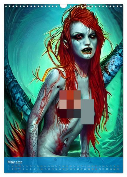 Produktbild: Sirens of the Undead Seas (Wall Calendar 2026 DIN A3 portrait), CALVENDO 12 Month Wall Calendar
