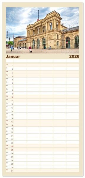 Produktbild: Familienplaner 2026 - Mainz - Gutenbergstadt am Rhein mit 5 Spalten (Wandkalender, 21 x 45 cm) CALVENDO