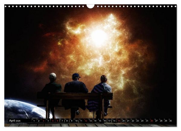 Produktbild: Ansichten des Weltraums (Wandkalender 2026 DIN A3 quer), CALVENDO Monatskalender