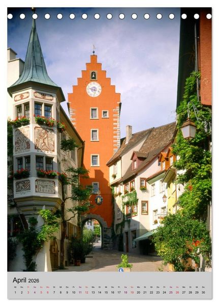 Produktbild: Der Bodensee mit seinen Sehensw&uuml;rdigkeiten (Tischkalender 2026 DIN A5 hoch), CALVENDO Monatskalender