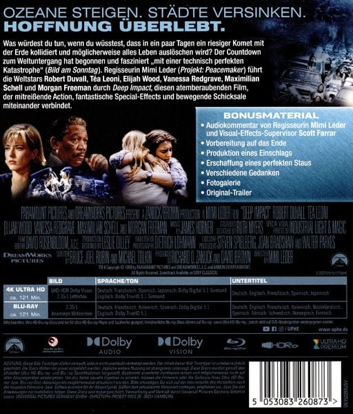 Produktbild: Deep Impact (4K Ultra HD) (+ Blu-ray)