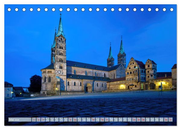 Produktbild: Unterwegs in Bamberg (Tischkalender 2026 DIN A5 quer), CALVENDO Monatskalender