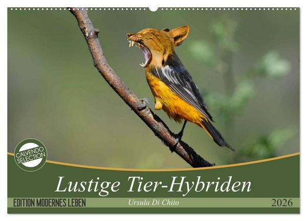 Produktbild: Lustige Tier-Hybriden (Wandkalender 2026 DIN A2 quer), CALVENDO Monatskalender