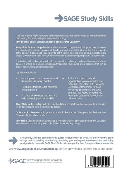 Produktbild: Study Skills for Psychology