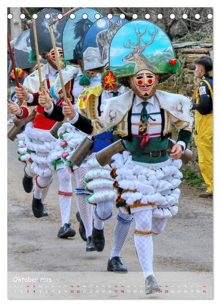 Produktbild: Karneval in Galicien (Tischkalender 2026 DIN A5 hoch), CALVENDO Monatskalender