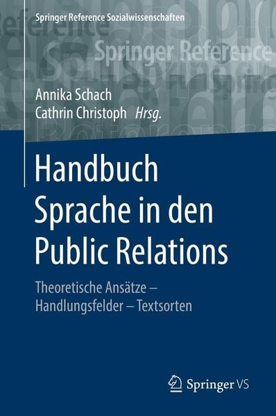 Produktbild: Handbuch Sprache in den Public Relations