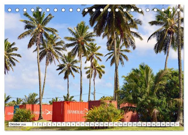 Produktbild: Rarotonga - Trauminsel im S&uuml;dpazifik. (Tischkalender 2026 DIN A5 quer), CALVENDO Monatskalender