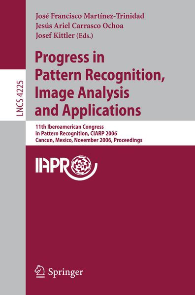 Produktbild: Progress in Pattern Recognition, Image Analysis and Applications