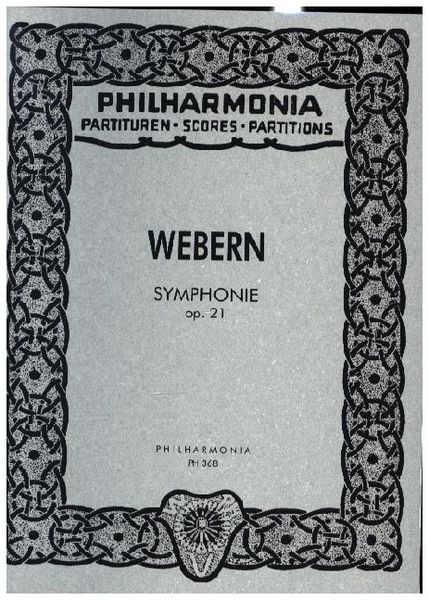 Produktbild: Webern, A: Symphonie Op. 21