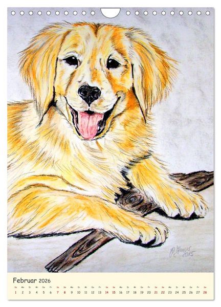 Produktbild: PortraiTierART Zauberhafte Tierzeichnungen (Wandkalender 2026 DIN A4 hoch), CALVENDO Monatskalender