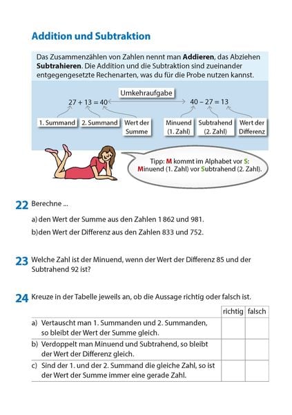 Produktbild: Rechnen und Textaufgaben - Gymnasium 5. Klasse, A5-Heft