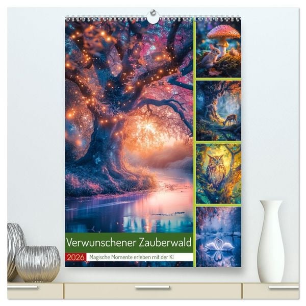Produktbild: Verwunschener Zauberwald (hochwertiger Premium Wandkalender 2026 DIN A2 hoch), Kunstdruck in Hochglanz