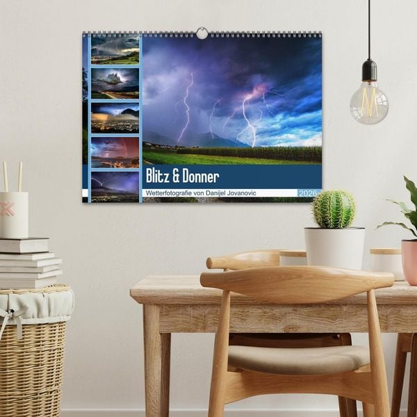 Produktbild: Blitz & Donner (Wandkalender 2026 DIN A3 quer), CALVENDO Monatskalender