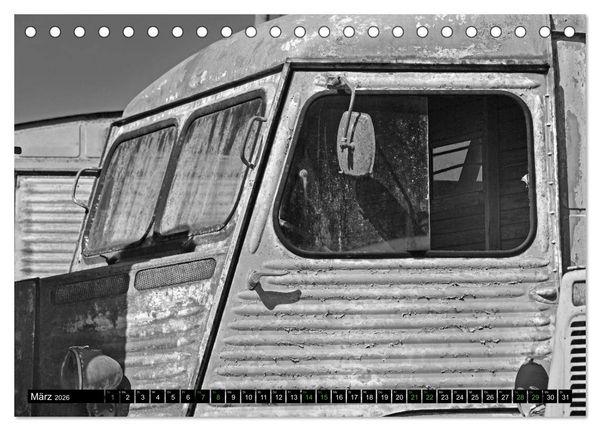 Produktbild: Citro&euml;n HY eine Legende in Schwarzwei&szlig; (Tischkalender 2026 DIN A5 quer), CALVENDO Monatskalender