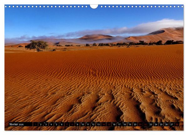 Produktbild: Namibie Rouge et Or (Calendrier mural 2026 DIN A3 vertical), CALVENDO calendrier mensuel